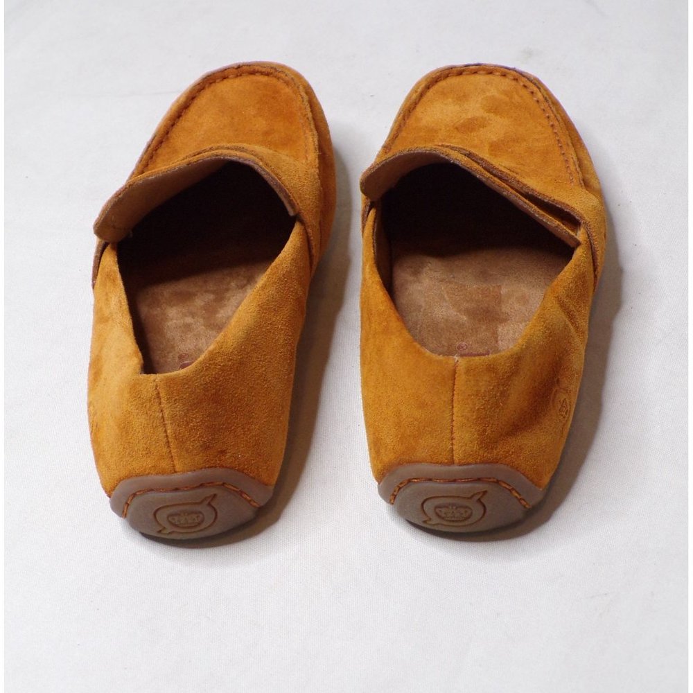 🆕 BORN Melinda Loafer Shoe Suede Cushioned Tan Orange 6 - Picture 7 of 11